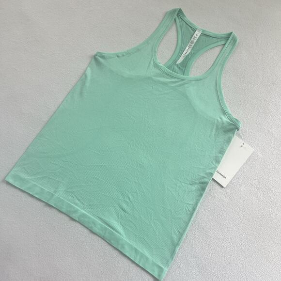 NWT Lululemon Wild Mint Green 2.0 Swiftly Tech Racerback Tank Hip Length Top 10 - Picture 2 of 8